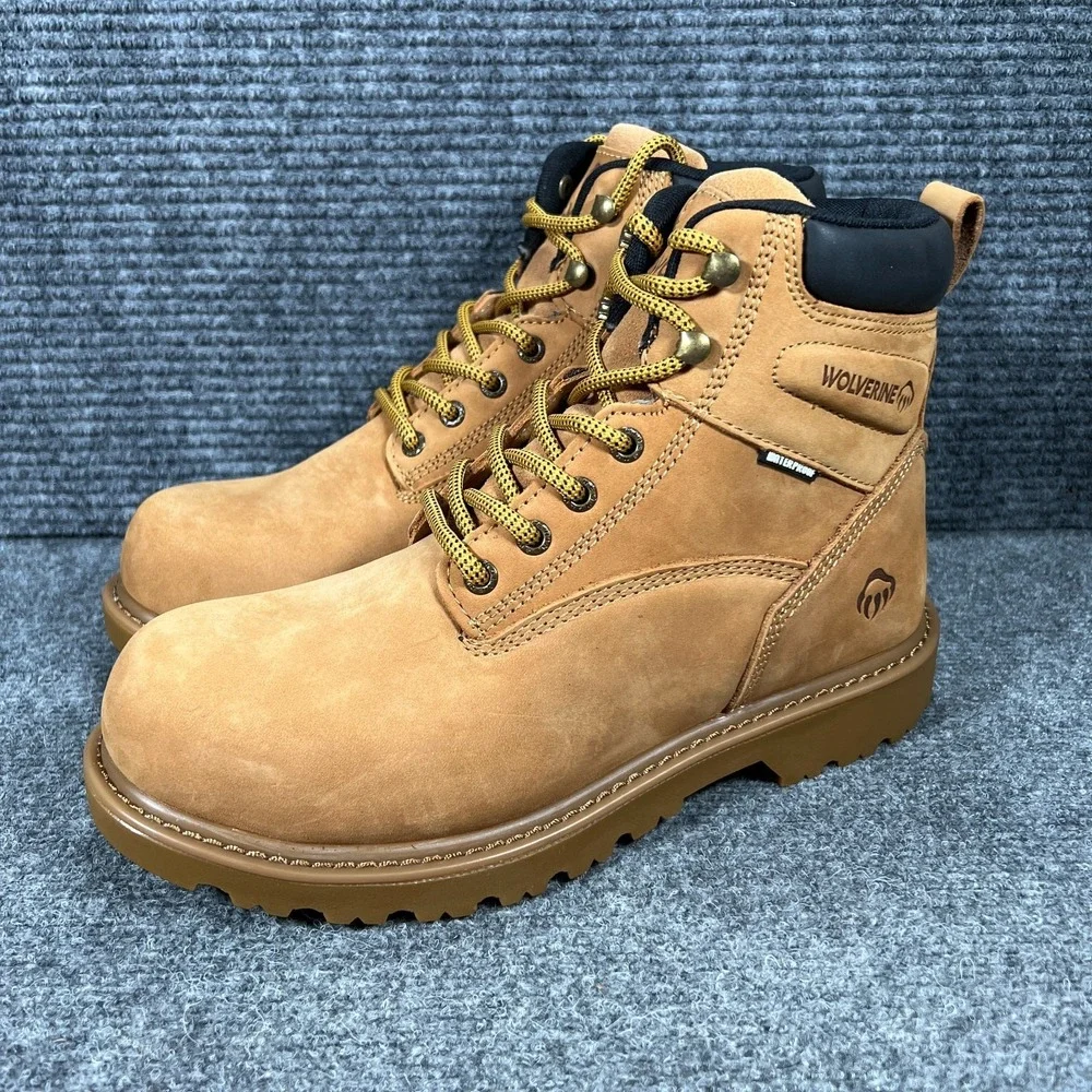Wolverine Floorhand Boots Womens 10 Brown Insulated Steel Toe‎ Work Slip Oil Res